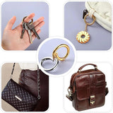 10/20Pcs Round Metal Carabiner Snap Hooks DIY Bag Accessories