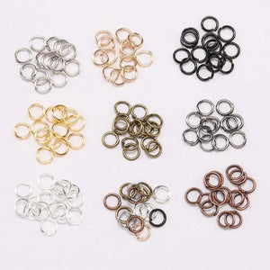 50-200pcs Open Jump Rings Rose Loops Split Rings DIY Jewelry Making Findings