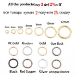 50-200pcs Open Jump Rings Rose Loops Split Rings DIY Jewelry Making Findings