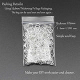 50-200pcs Open Jump Rings Rose Loops Split Rings DIY Jewelry Making Findings