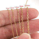Stainless Steel Chains Jewelry Making Necklace Bracelets Findings DIY