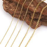 Stainless Steel Chains Jewelry Making Necklace Bracelets Findings DIY