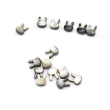 5pcs Natural Sea Shell Beads Rabbit Head Shape Charms for Jewelry Making
