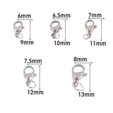 30Pcs Stainless Steel Lobster Clasps Hooks DIY Carabiner Clasps Connectors
