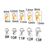 30Pcs Stainless Steel Lobster Clasps Hooks DIY Carabiner Clasps Connectors