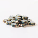 20 PCS 15mm Flowers Ceramic Beads Porcelain Spacer Beads For Jewelry Making