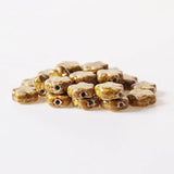 20 PCS 15mm Flowers Ceramic Beads Porcelain Spacer Beads For Jewelry Making