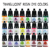 24 Color Epoxy Resin Pigment UV Liquid Dye Colorant DIY Crafts