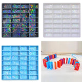 Holographic Dominoes Board Game Silicone Mold Epoxy Resin Mould