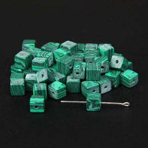 Natural Cube Stone Beads 4/6/8mm Agates Jades for Jewelry Making