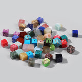 Natural Cube Stone Beads 4/6/8mm Agates Jades for Jewelry Making