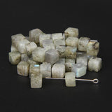 Natural Cube Stone Beads 4/6/8mm Agates Jades for Jewelry Making