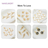 Zircon Crystal Butterfly/Flower Shape Charms Pendants