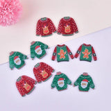 10pcs Christmas Clothes Acrylic Charms for Women DIY Jewelry Making