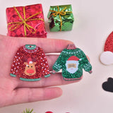 10pcs Christmas Clothes Acrylic Charms for Women DIY Jewelry Making