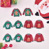 10pcs Christmas Clothes Acrylic Charms for Women DIY Jewelry Making