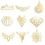 5pcs Stainless Steel Mermaid Tail Charm Pendant Necklace Making