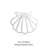 5pcs Stainless Steel Mermaid Tail Charm Pendant Necklace Making