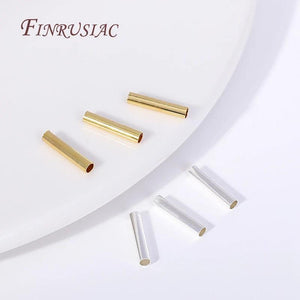 18K Plated Hollow Tube 2X10MM Jewelry Connectors