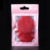 50Pcs Pink Aluminum Foil Zip Lock Bags Jewelry Storage Pouch