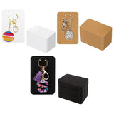 Set of 50 Keychain Display Cards Stand Cardboard Jewelry Holder