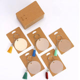 Set of 50 Keychain Display Cards Stand Cardboard Jewelry Holder