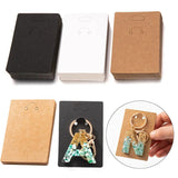 Set of 50 Keychain Display Cards Stand Cardboard Jewelry Holder