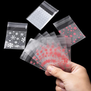 100pcs Self Sealing Mini Pouch for Businesses Candy Cookies Decor