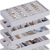 Velvet Stackable Jewelry Display Storage Box