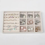 Velvet Jewelry Organizer Tray Display Holder Storage Box