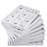 Velvet Jewelry Organizer Tray Display Holder Storage Box