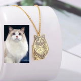 Custom Pet Photo Necklace Stainless Steel Personalized Gift