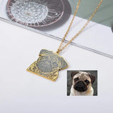 Custom Pet Photo Necklace Stainless Steel Personalized Gift