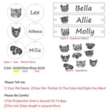 Custom Pet Photo Necklace Stainless Steel Personalized Gift