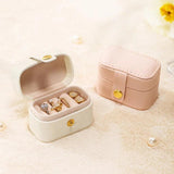 Mini Ring Box Portable Small Jewelry Organizer Display Travel Case