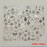 100pcs Mixed Charms for Jewelry Making DIY Bracelet Necklace Earring