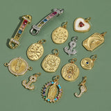 Charms for Jewelry Making - Heart Moon Evil Eye Sun Dijes Diy