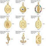 Charms for Jewelry Making - Heart Moon Evil Eye Sun Dijes Diy