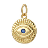 Charms for Jewelry Making - Heart Moon Evil Eye Sun Dijes Diy