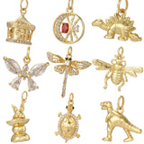 Butterfly Bee Dinosaur Charms Jewelry Making Supplies Dijes Earrings DIY