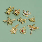 Butterfly Bee Dinosaur Charms Jewelry Making Supplies Dijes Earrings DIY