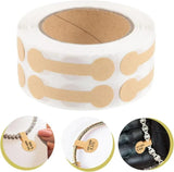 Portable Jewelry Tag Adhesive Barbell Stickers Brown DIY Necklace Ring