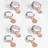 Portable Jewelry Tag Adhesive Barbell Stickers Brown DIY Necklace Ring