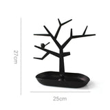 Deer Tree Jewelry Display Stand Tray Necklace Rings Organizer