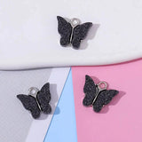 20Pcs Sparkling Butterfly Pendant DIY Jewelry Making Materials