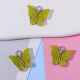 20Pcs Sparkling Butterfly Pendant DIY Jewelry Making Materials