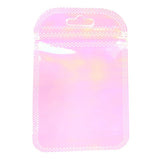 20pcs Iridescent Ziplock Bags for Jewelry Display, 7X11cm 8X13cm