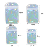 20pcs Iridescent Ziplock Bags for Jewelry Display, 7X11cm 8X13cm
