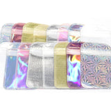 20pcs Iridescent Ziplock Bags for Jewelry Display, 7X11cm 8X13cm