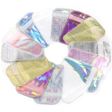 20pcs Iridescent Ziplock Bags for Jewelry Display, 7X11cm 8X13cm